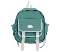 Zaino da donna per la scuola, stile giapponese, con display a spillo, per studenti giapponesi, con finestra trasparente, Verde