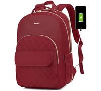 Zaino da donna per viaggio e tempo libero, studentesse e ragazze per studi universitari, con scomparto per computer portatile e USB