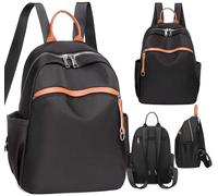 Zaino da donna - urbano - sportivo - spazioso - nero - idrorepellente