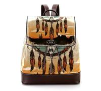 Zaino da donna vintage con auto sportiva rossa e bandiera a scacchi, zaino per computer portatile, in pelle PU, alla moda, zaino da viaggio, Multicolore 08, 27x12.3x32cm