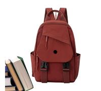 Zaino da donna, zaino da donna, impermeabile, grande capacità, casual, borsa per la scuola compatta per studenti, infermiere, lavoro e ragazze, Colore: rosso, Siehe Beschreibung