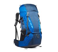 Zaino da escursionismo da 50 litri, zaino da escursionismo da viaggio leggero, tasche laterali, cinturino regolabile, adatto per corsa, escursionismo, ciclismo, campeggio (Color : Blue) small gift