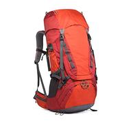 Zaino da escursionismo da 50 litri, zaino da escursionismo da viaggio leggero, tasche laterali, cinturino regolabile, adatto per corsa, escursionismo, ciclismo, campeggio (Color : Red) small gift