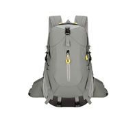 Zaino da escursionismo, impermeabile, 30 l, leggero, borsa portaoggetti, zaino ergonomico da campeggio con scomparto per computer portatile | per viaggi, grigio, Refer to description
