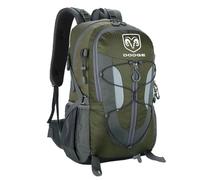 Zaino da escursionismo impermeabile American Muscle Car Enthusiast, resistente impermeabile per outdoor, escursionismo grande multi-scomparti impermeabile, grande(Dark Green)