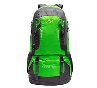 Zaino da esterno con grande capacità, 60 l, borsa da trekking, studenti, borsa per il tempo libero, zaini da bicicletta, da uomo, bolla, verde, Taglia unica