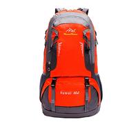 Zaino da esterno di grande capacità 60L borsa da trekking per studenti delle scuole superiori Borsa per il tempo libero Borsa per il tempo libero 1 persona zaino tenda, Arancione, Taglia unica