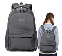 Zaino da giorno | Borsa per la scuola - Impermeabile Unisex Portagioie per lavoro, pendolari, viaggi, scuola, attività all'aperto, con funzione multiuso it una struttura 3D che offre un look