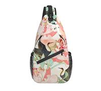 Zaino da giorno leggero e casual con tracolla, motivo due cavalli selvaggi che corrono, per uomini, donne e adulti, ideale come regalo da viaggio o per escursioni.