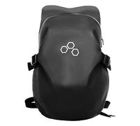 Zaino da moto - Zaino impermeabile per casco da moto, grande borsa alla moda morbida con grande capacità, zaino da moto con copertura antipioggia, essenziale per ciclismo, Nero , 30x21x50cm, Adamo