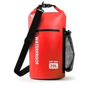 Zaino da nuoto e snorkeling in PVC for esterni: zaino a doppia spalla for uomini e donne, borsa da rafting impermeabile, attrezzatura for lo snorkeling, borsa impermeabile, mantiene l'attrezzatura(Red