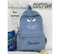 Zaino da palestra personalizzato, possibilità di stampa con nome personalizzato o informazioni sulle vacanze. Nuovo prodotto per la stagione back-to-school, casual e versatile, stampato con "Non tocca