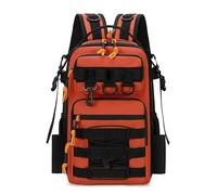 Zaino da Pesca,Borsa da Pesca Zaino da pesca for esterni, zaino campeggio for arrampicata con portacanna, grande capacità, multifunzionale(B-5)