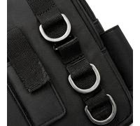 Zaino da Pesca in Nylon Borsa Esca con Tasca Borraccia Laterale e Supporto Canna