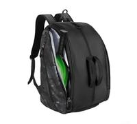 Zaino da pickleball per bambini con tasche impermeabili e spallacci ergonomici per un comodo trasporto durante l'allenamento (nero)