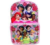 Zaino Da Ragazza Disney Princess 16 Pollici Con Set Di Lunch Box Rimovibile