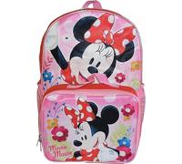 Zaino Da Ragazza Minnie Mouse 16" Con Scatola Pranzo Rimovibile