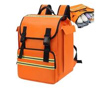 Zaino da scuola di pompiere - Borsa per attrezzi EmMergency Multi tasche, Strong Oxford Zaino | Borsa portatile leggera con grande volume, di sicurezza versatile per il campeggio D