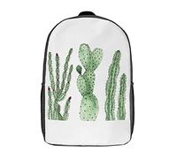Zaino Da Scuola Dipingere Cactus Zaino Per La Scuola Unisex Zaino Universita Outdoor Borsa Da Viaggio Per Compleanno, Bambini, Studenti, 43X32X14Cm