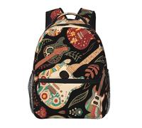 Zaino da scuola Facile da pulire Bambini Zainetto Electric Guitars Art Portatile Zaino per Bambini per Scuola Materna Uso giornaliero Viaggio 29X40cm