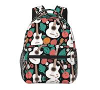Zaino da scuola Facile da pulire Zaini Scuola Elementare Electric Guitars Art Classico Zaino Bambini per Ragazzi Uso giornaliero Trekking 29X40cm