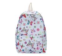 Zaino da scuola per l'inizio della scuola, alla moda, con stampa a farfalla, per donne e ragazze, con chiusura lampo, zaino da viaggio in nylon ad alta capacità, Blu, Einheitsgröße, Zaino daypack