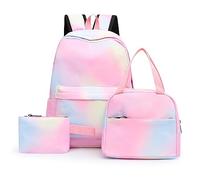 Zaino da scuola per ragazze, borsa per computer portatile, borsa termica per il pranzo, borsa tote borsa per ragazzi ragazzi bambini elegante zaino per donne, A, Etichettalia unica