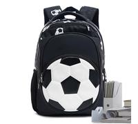 Zaino da scuola per ragazzi - borsa da viaggio impermeabile, zaino da calcio | organizer grande capacità, portacomputer leggero, borsa da trasporto durevole per 8 - 10 anni, organizer per vestiti