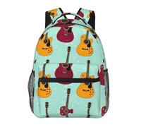 Zaino da scuola Unisex Daypack Electric Guitars Art Classico Zaino da Viaggio per Ragazzi Esterni Donna 29X40cm