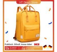 Zaino da scuola Unisex KONO zaino da College zaino da scuola leggero zaino da giorno per uomo donna ragazzi ragazze, adatto a Laptop da 13" YELLOW
