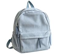 Zaino da Scuola - Zaino in Velluto a Coste Lavorato a Mano con Lettere Personalizzabili, Ideale per l'uso Quotidiano, di Grande capacità, dallo Stile Grazioso, Perfetto per la Scuola e i Viaggi.