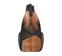 Zaino Da Spalla Fake Abs Shirt Bikini Body Muscle Six Pack Fake Big Boobs Moderno Borsa A Tracolla Leggero Borse Petto Per Donna Viaggian Scolastici