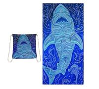 Zaino da spiaggia con borsa frigo - Telo mare 2 in 1 convertibile ad asciugatura rapida e anti-sabbia con tasche | Borsa da spiaggia leggera in microfibra per viaggi, CA