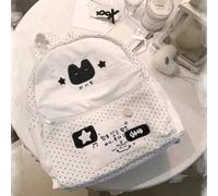 Zaino da studente in stile coreano a pois, zainetto casual da ragazza per andare a scuola GeometricoPoliestere