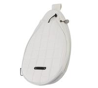 Zaino da Tennis Borsa a Tracolla Durevole Resistente All'acqua per Uomo Donna Sport, Materiale Poliestere 29x6x46 Cm (WHITE)