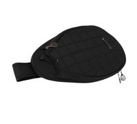 Zaino da Tennis Borsa a Tracolla Durevole Resistente All'acqua per Uomo Donna Sport, Materiale Poliestere 29x6x46 Cm (BLACK)
