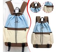 Zaino da tennis con coulisse per donna e uomo, multiuso, per escursionismo,