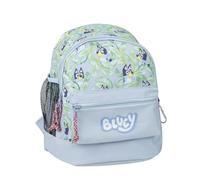 Zaino da trekking Bluey - Colore blu - 23x27x15 cm - Realizzato in poliestere - Diverse tasche - Cinghia e manici regolabili - Stampa Bluey - Prodotto originale disegnato in Spagna