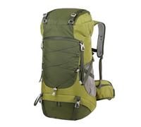 Zaino da trekking ultraleggero da 50 litri for attrezzatura da campeggio all'aperto, spallacci regolabili, zaino compatto con più tasche for trekking, articoli essenziali da viaggio(Green)