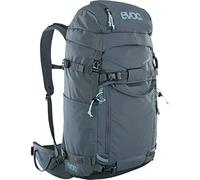 Zaino da turismo EVOC PATROL 40 (sistema di trasporto confortevole, distribuzione del carico tramite NEUTRALITE SYSTEM, scomparto per valanghe, riempimento dall'alto e laterale), grigio carbonio