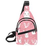 Zaino da uomo a tracolla, oce con fiocchi rosa a pois (3), Multicolore 19, 11.8x7x1.5in/30x18x4cm