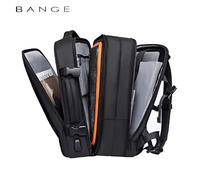 Zaino da uomo espandibile BANGE Zaino per laptop impermeabile da 17,3 pollici Borsa da viaggio per escursionismo di grande capacità Zaini da uomo per uomo
