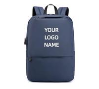 Zaino Da Uomo Personalizzato Alla Moda per Lavoro e Viaggio, Impermeabile, per Computer, Regalo Aziendale, Stampa Logo, Nome, Motivo Color2,29 * 14 * 41CM