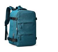 Zaino da viaggio Borsa cabina for aereo a breve distanza 40x20x25 cm donna for laptop scuola for il tempo libero Bagaglio a mano Per Donna,Uomo,Trekking e Lavoro(Peacock Blue)