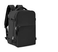 Zaino da viaggio Borsa cabina, for laptop 15,6 pollici for uomo e donna for aereo, Bussiness casual impermeabile Per Uomo e Donna(Black)