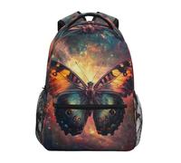 Zaino Da Viaggio Butterfly With Blue And Black Wing Backpack Durevole Borsone Casual Zaino Scuola Per Outdoor Lavoro Office