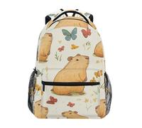Zaino Da Viaggio Capybara Butterflies Backpack Per Office