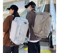 Zaino da viaggio casual alla moda, chiusura con cerniera, tasche multiple, grande capacità, cinghie regolabili, scomparto scarpe indipendente, modalità zaino multiple, può essere portato su una spalla