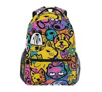 Zaino Da Viaggio Cat Breed,Dog Paw Doodle Zainetto Per Campeggio