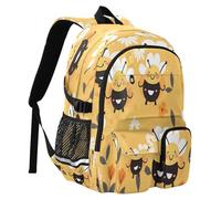 Zaino da viaggio con api fiore giallo 14 pollici borsa per computer portatile robusta borsa scuola college bookbag